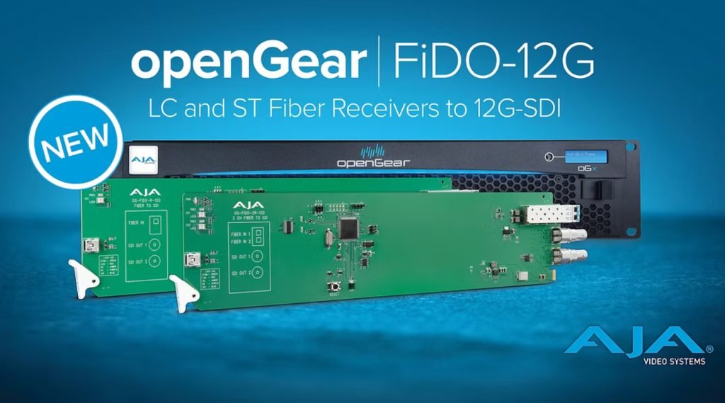 AJA Announces New openGear® Fiber to 12G-SDI Converters